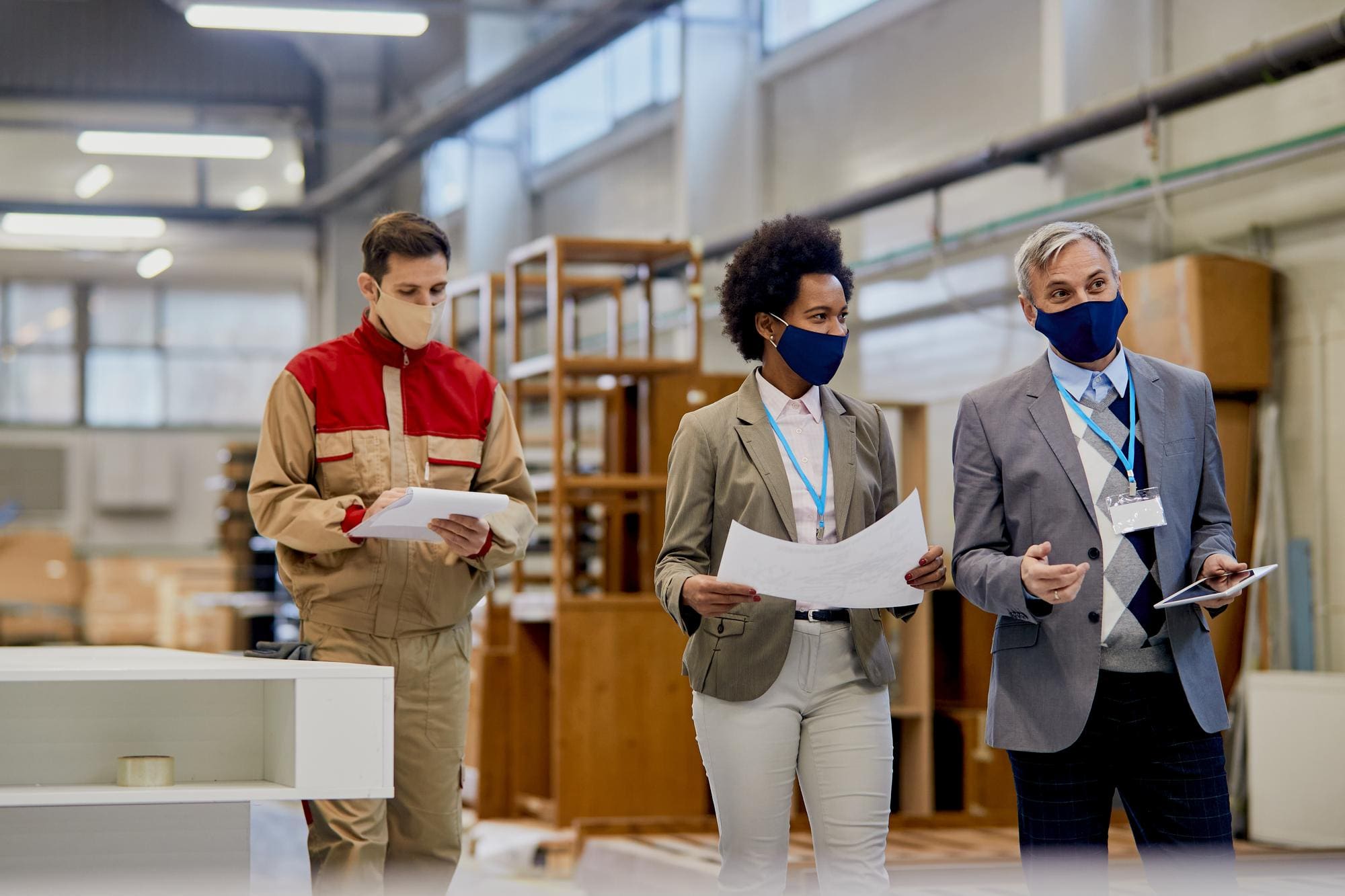 Retail team member completing retail safety and compliance training